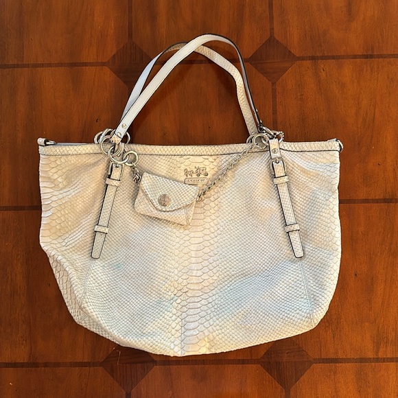 Early 2000s Coach Pale Blue Tote Bag - Picture 11 of 12